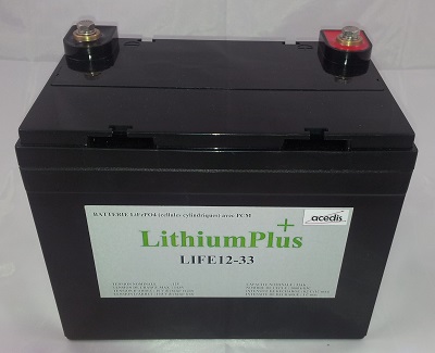 Batterie bateau lithium 12v 30ah
